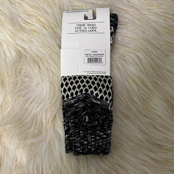 NEW WITH TAGS! World’s Softest Weekend Gallery Textured Crew Nightfall Multi-043 - Picture 3 of 4